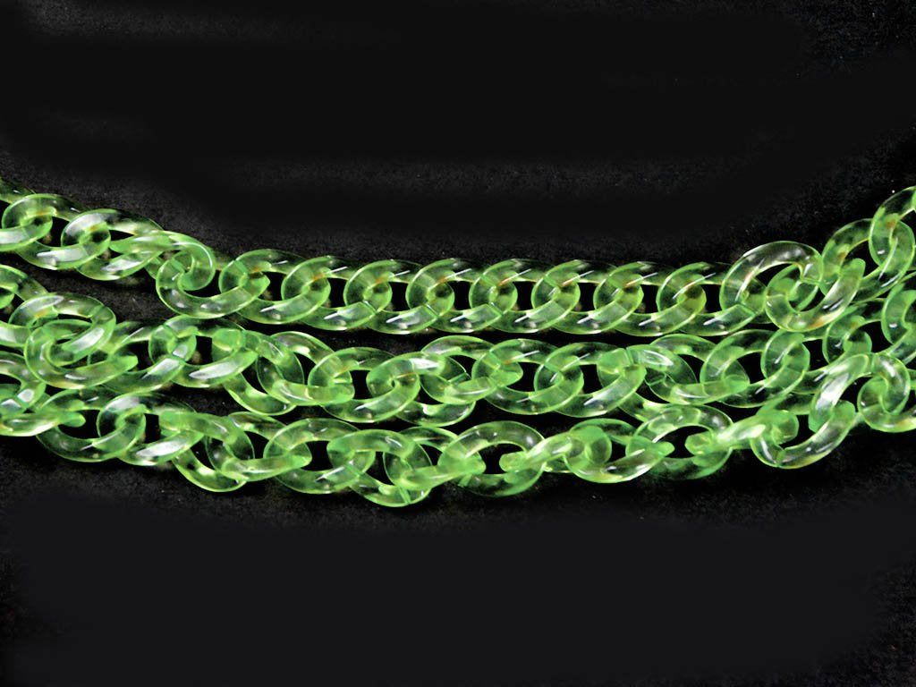 light-green-circular-acrylic-chains