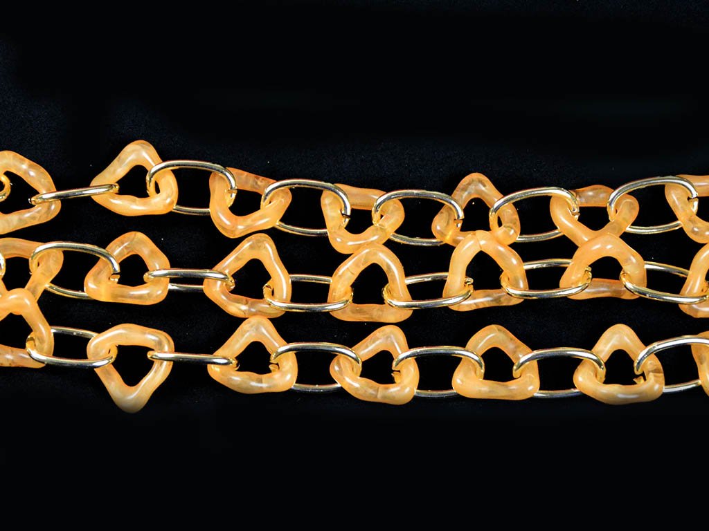 light-orange-triangular-acrylic-chains