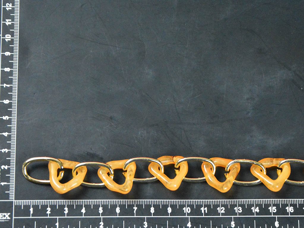 light-orange-triangular-acrylic-chains
