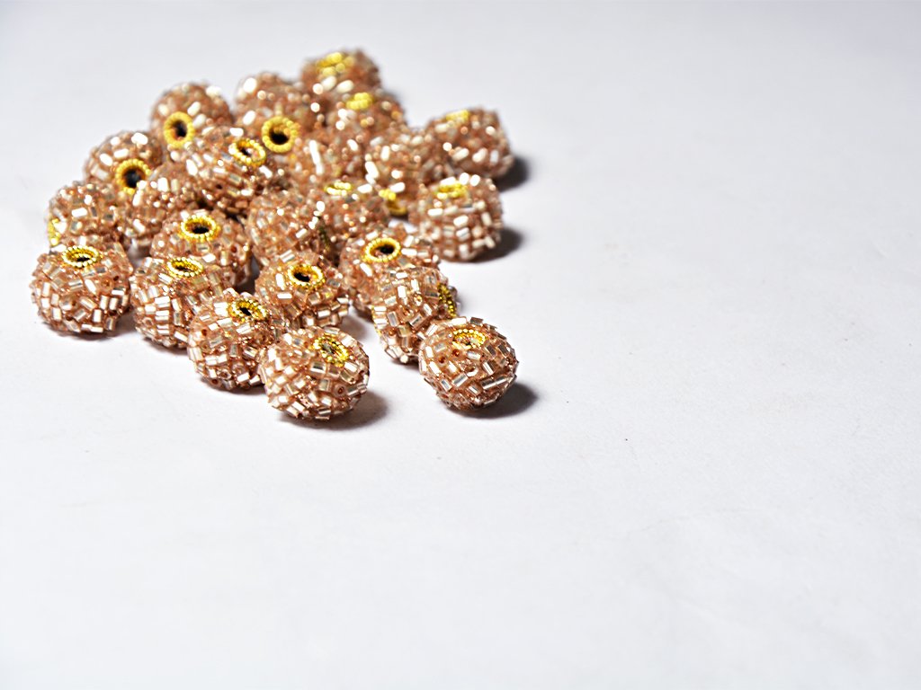light-peach-spherical-beaded-clay-beads