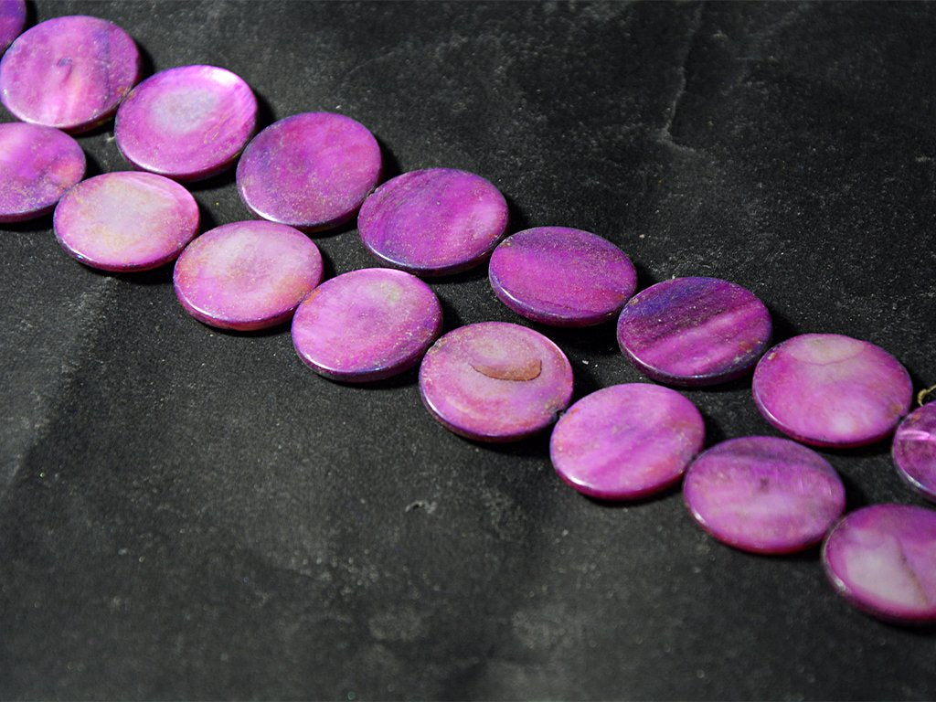 light-pink-purple-flat-circular-designer-glass-shell-beads-20-mm