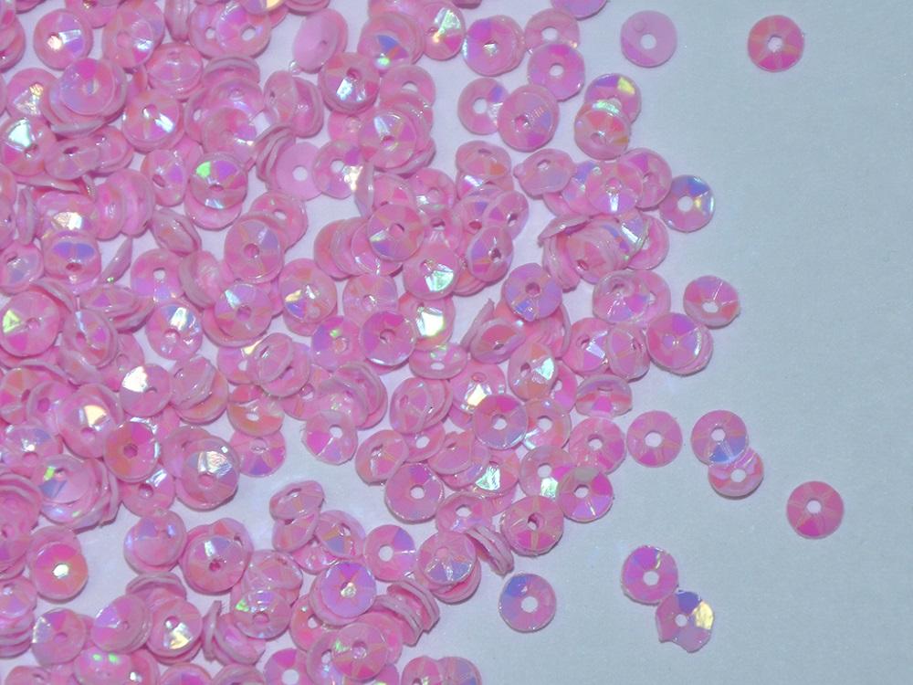 Light Pink Rainbow Bowl Plastic Sequins