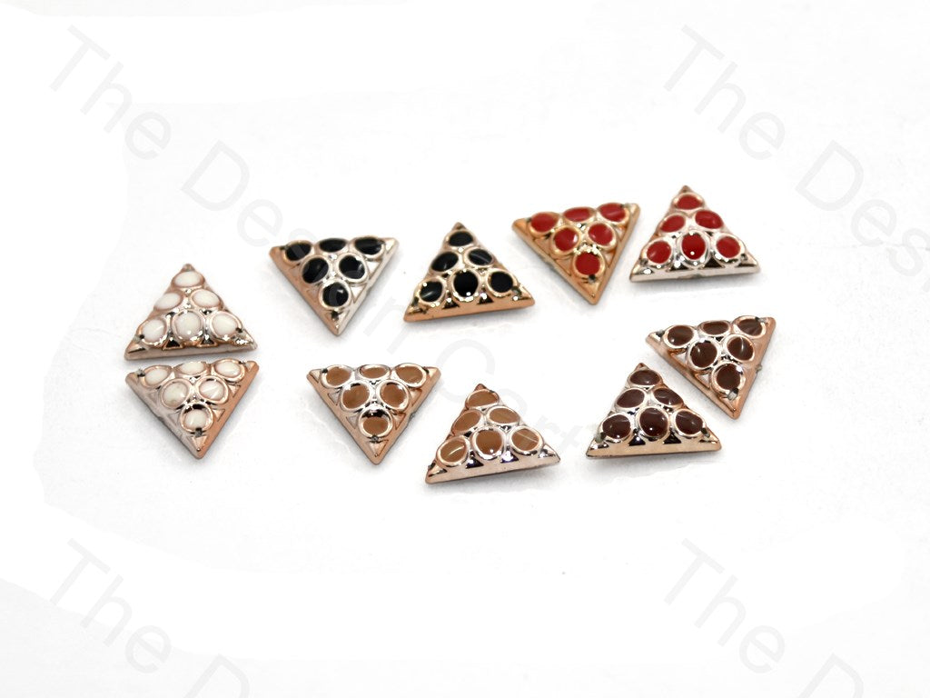 Triangular Plastic Stone With Enamel (398328856610)
