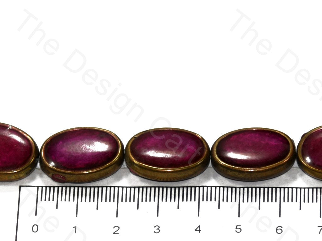 Oval Glossy Plastic Stones with enamel (398330101794)