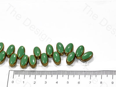 Vertical Oval Glossy Plastic Stones with enamel (398330298402)