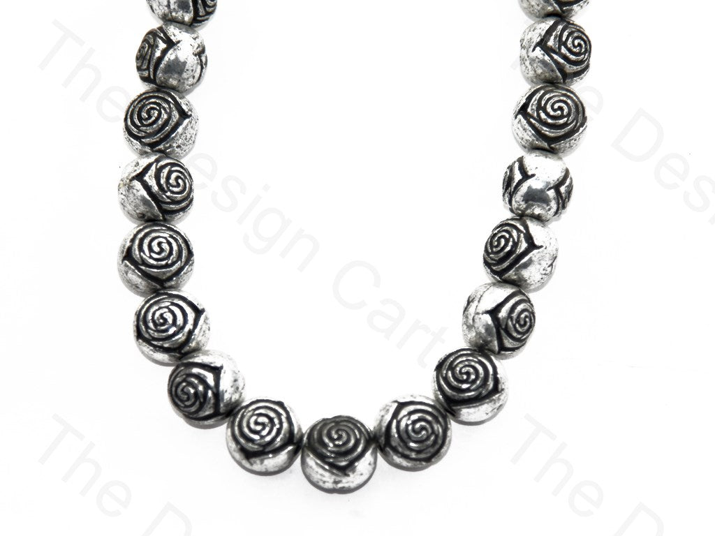 Silver Black Rose Plastic Stones (398354284578)