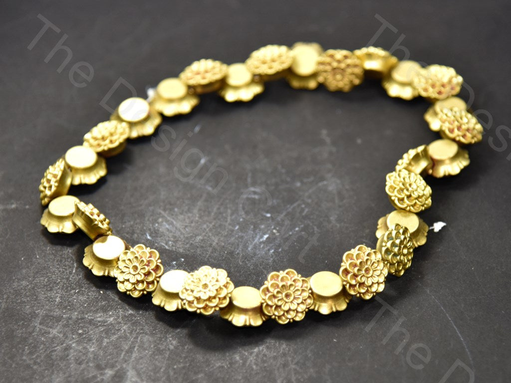 Golden Sun Flower Design Plastic Stones (398354776098)