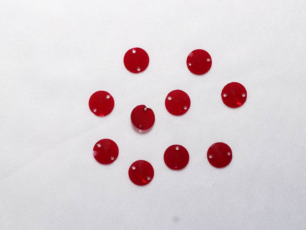 maroon-2-hole-circular-designer-plastic-stones-8-mm