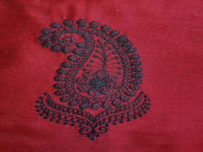 maroon-chanderi-with-black-lakhnavi-embroidered-motifs-allover