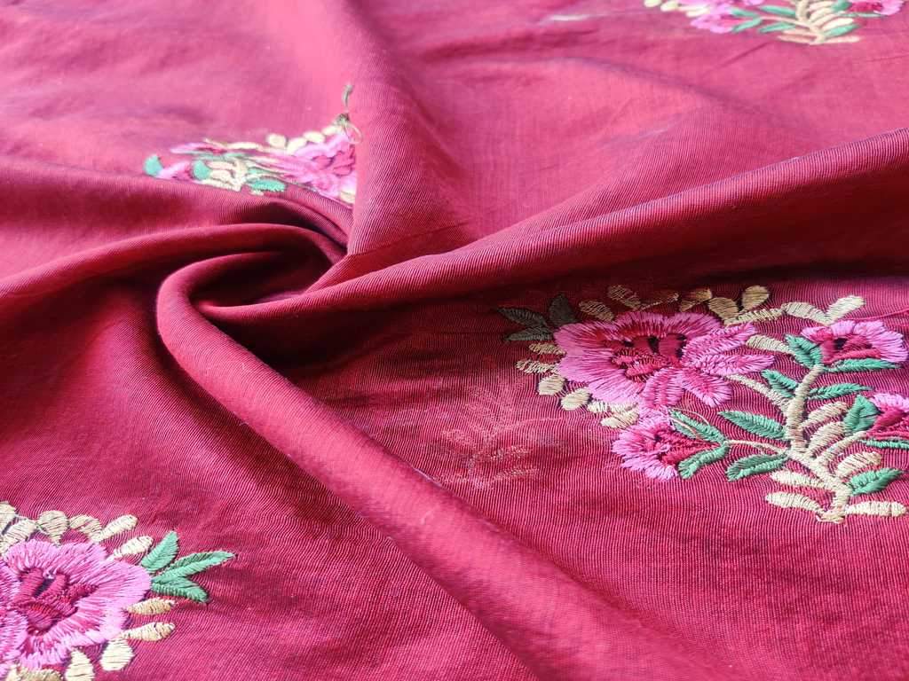 maroon-chanderi-with-embroidered-flowers