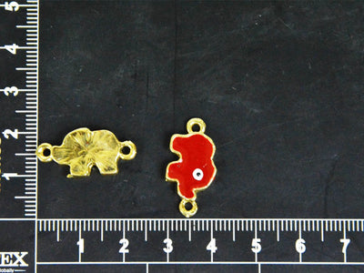 maroon-elephants-metal-charms
