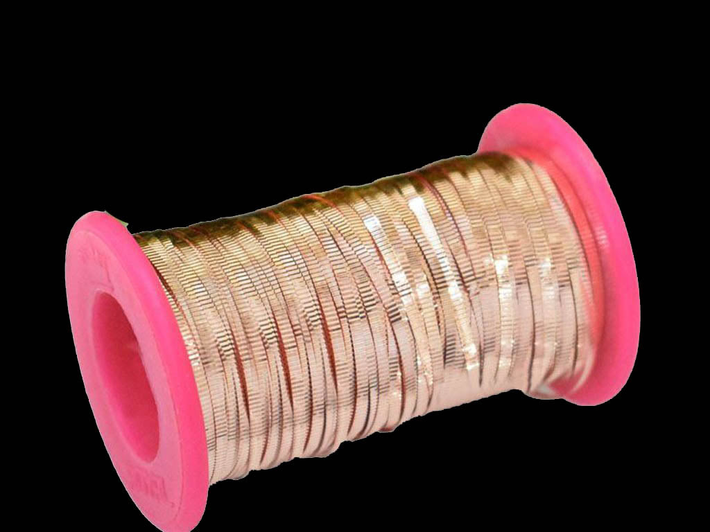 rose-golden-parallel-lines-pattern-embossed-mukaish-metal-strips