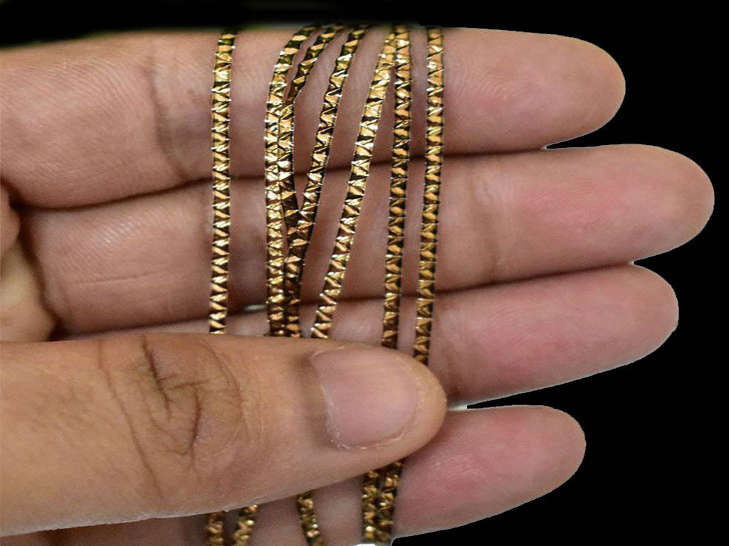 antique-golden-waves-pattern-embossed-mukaish-metal-strips
