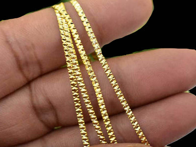golden-diamond-pattern-embossed-mukaish-metal-strips