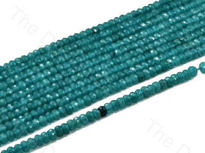 4 mm Sea Blue Rondelle Jade Quartz Stones (12355754835)