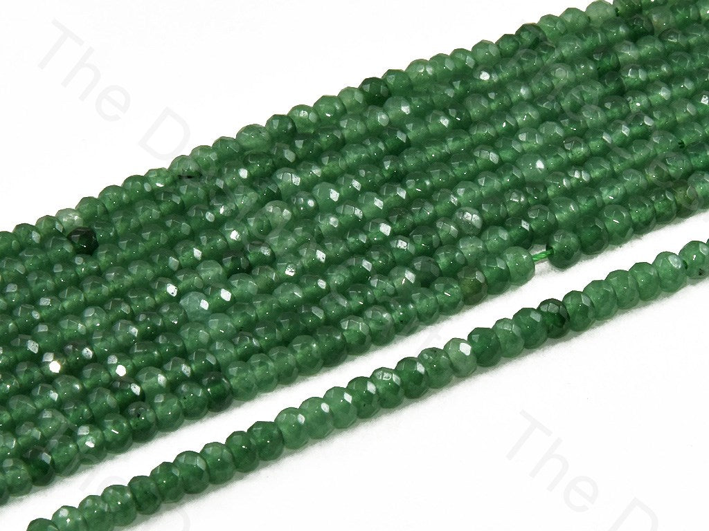 4 mm Olive Green / Peridot Rondelle Jade Quartz Stones (12355755155)