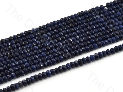 4 mm Midnight Blue Rondelle Jade Quartz Stones (12355756115)