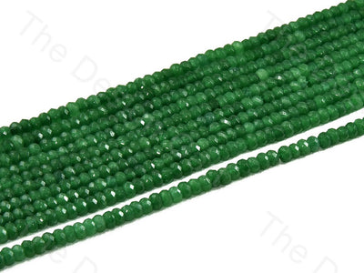 4 mm Forest Green Rondelle Jade Quartz Stones (12355757523)