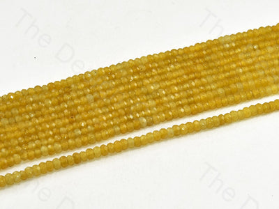 4 mm Golden Rondelle Jade Quartz Stones (12355758739)