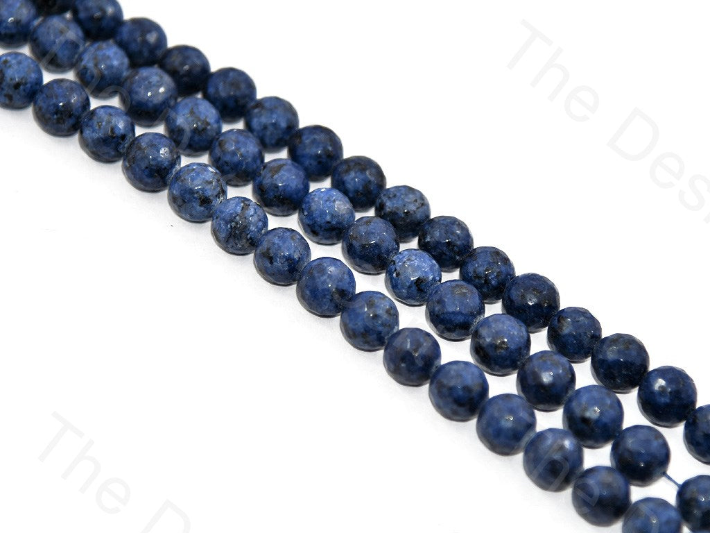 10 mm Navy Blue Black Jade Rondelle Quartz Semi Precious Stone (415442960418)