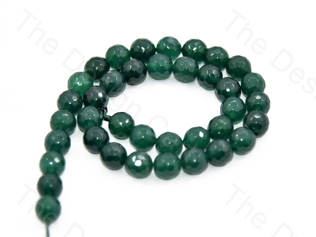 10 mm Dark Green Black Jade Rondelle Quartz Semi Precious Stone (415443845154)