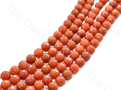 12 mm Coral Red Jade Quartz Semi Precious Stones | The Design Cart (570209501218)
