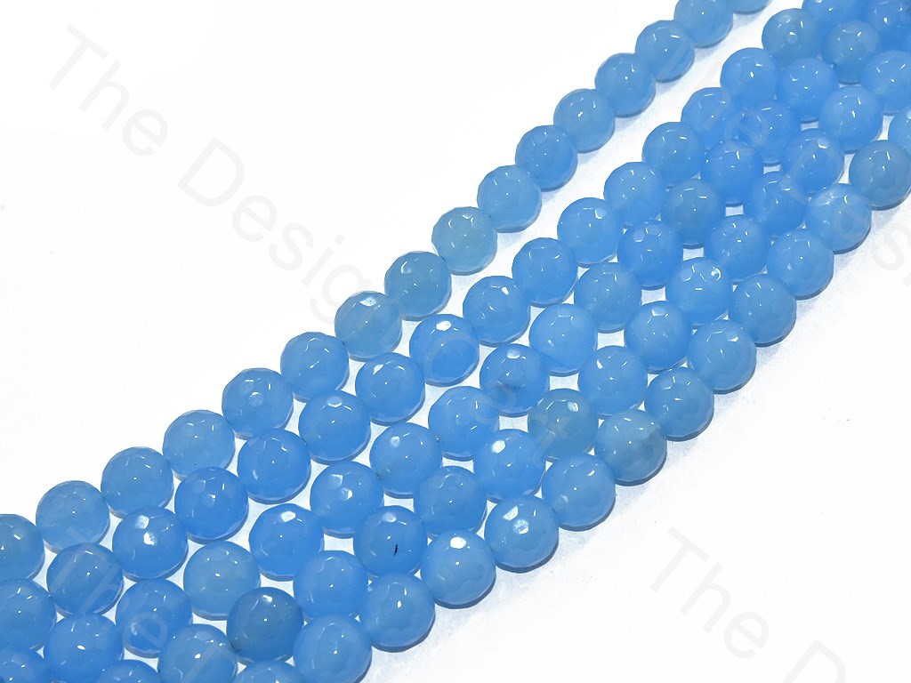 14 mm Aqua Blue Jade Quartz Semi Precious Stones | The Design Cart (570210222114)