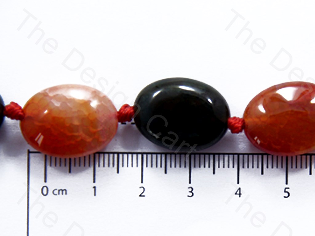 Oval Multicolour 2 Natural Agate Stones (1586516721698)