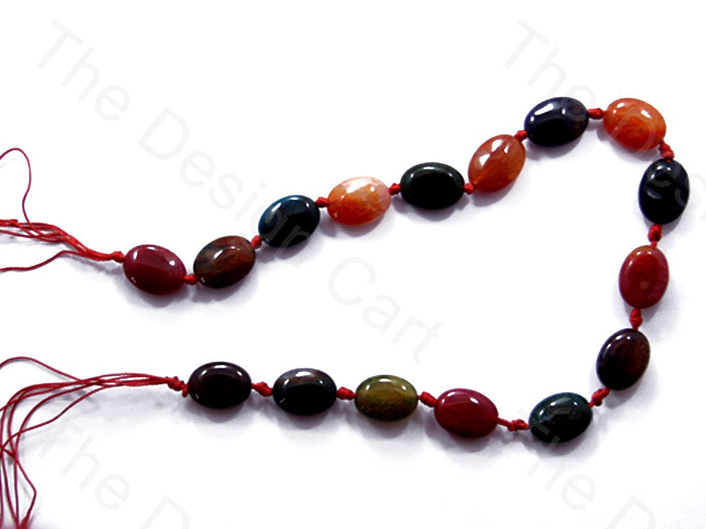 Oval Multicolour 2 Natural Agate Stones (1586516721698)