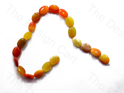 Oval Yellow-Orange Natural Agate Stones (1586516754466)