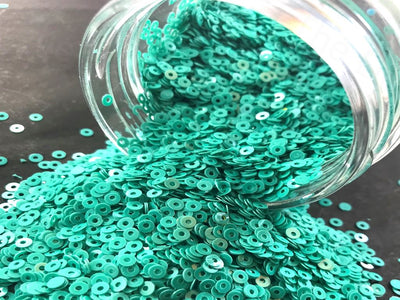 Turquoise Center Hole Circular Sequins (1497023774754)