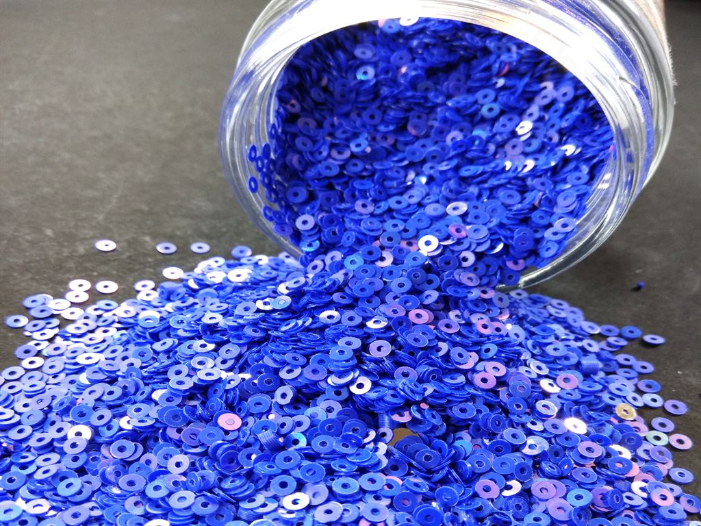 Sapphire Blue Center Hole Circular Sequins (1497027543074)