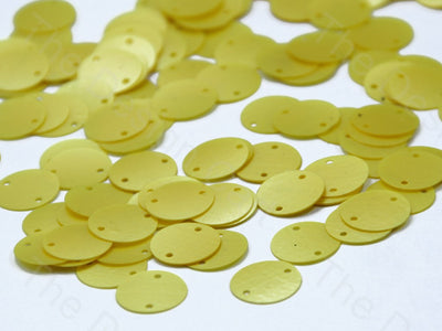 Lime Yellow Two Hole Circular Sequins | The Design Cart (1378153562146)