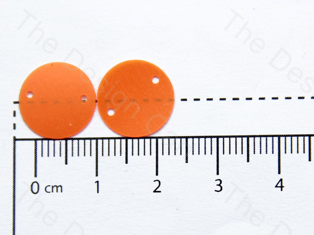 Orange Two Hole Circular Sequins | The Design Cart (1378153725986)