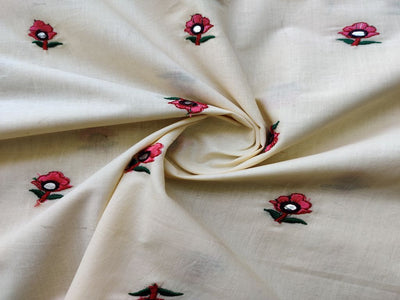 off-white-cotton-fabric-with-floral-mirror-and-thread-work-embroidery