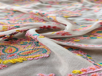 off-white-georgette-with-pastel-coloured-kashmiri-embroidery-all-over