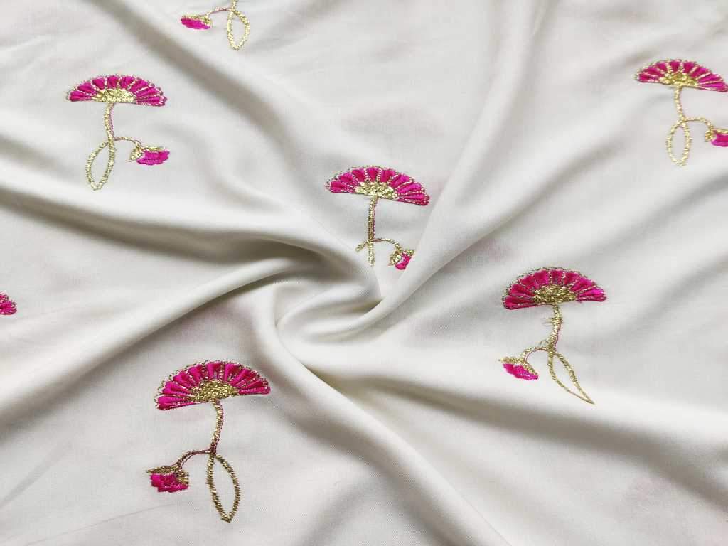 off-white-rayon-fabric-with-embroidered-pink-flowers