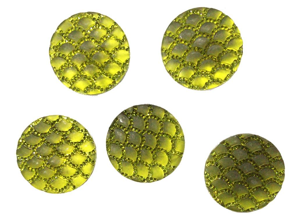 olive-green-circular-resin-stones-30-mm