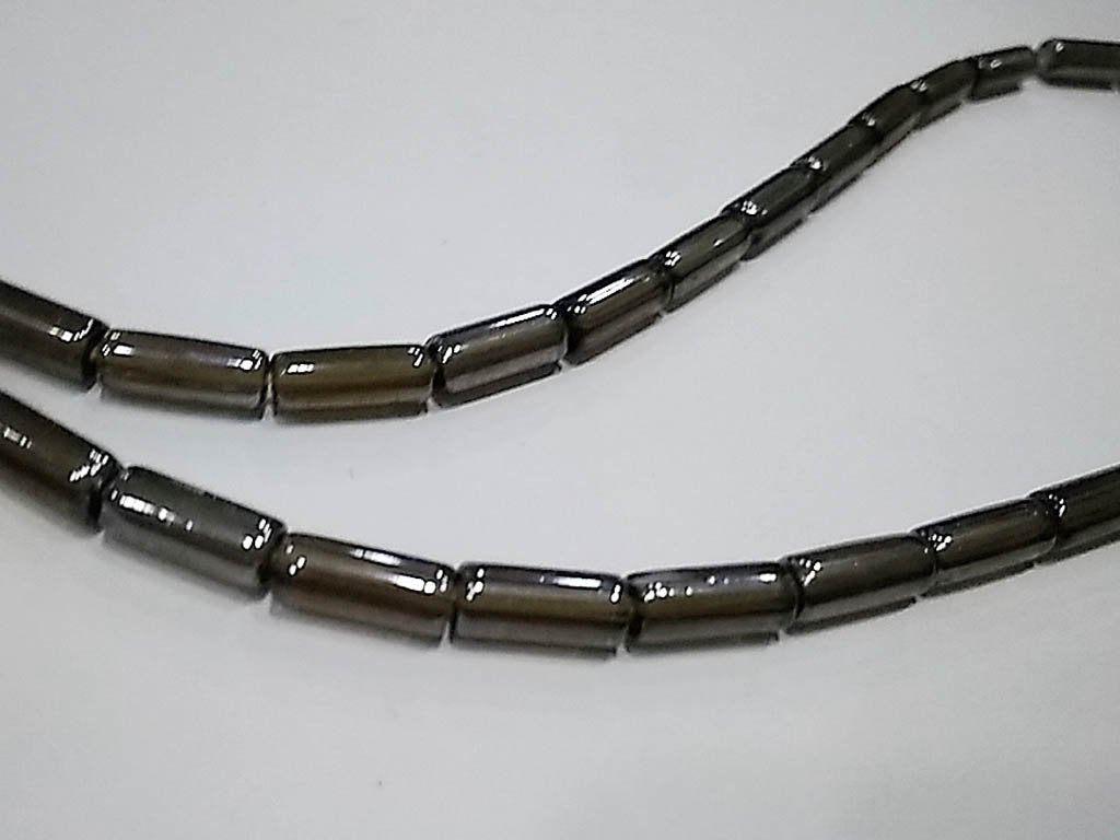 olive-green-opaque-lustre-pipe-pressed-glass-beads-4x10-mm
