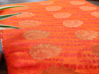 orange-banarsi-silk-fabric-with-golden-butas-1