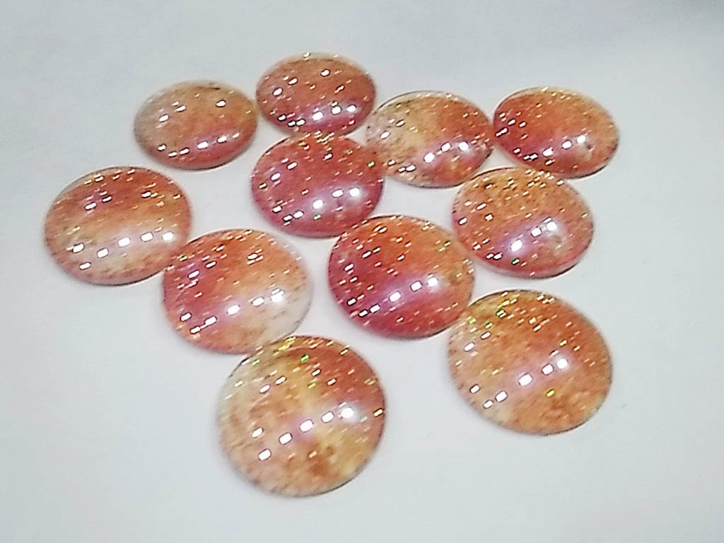 orange-circular-2-hole-glass-stones