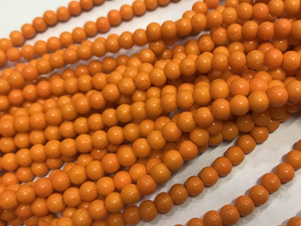 orange-circular-pressed-glass-beads-5mm
