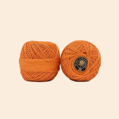 orange-crochet-cotton-threads