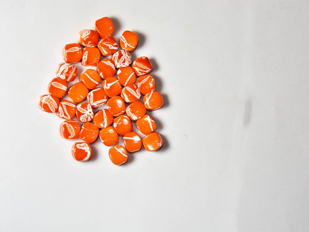 orange-cubical-designer-plastic-beads