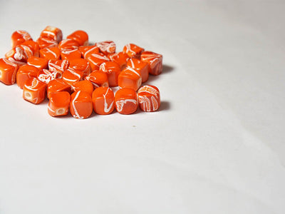 orange-cubical-designer-plastic-beads