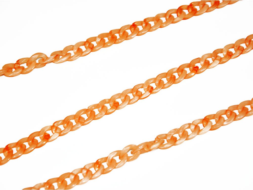 orange-white-circular-acrylic-chains