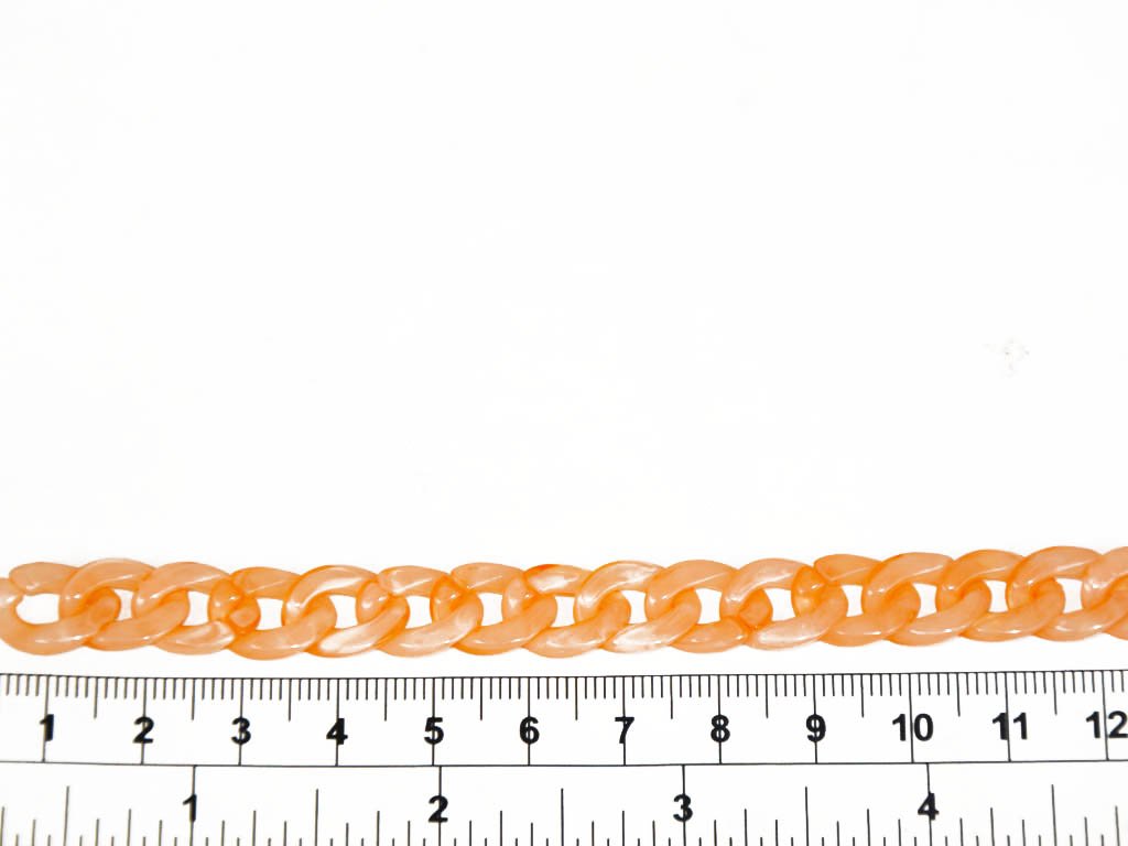 orange-white-circular-acrylic-chains