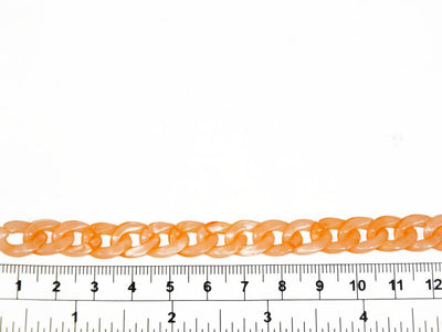 orange-white-circular-acrylic-chains