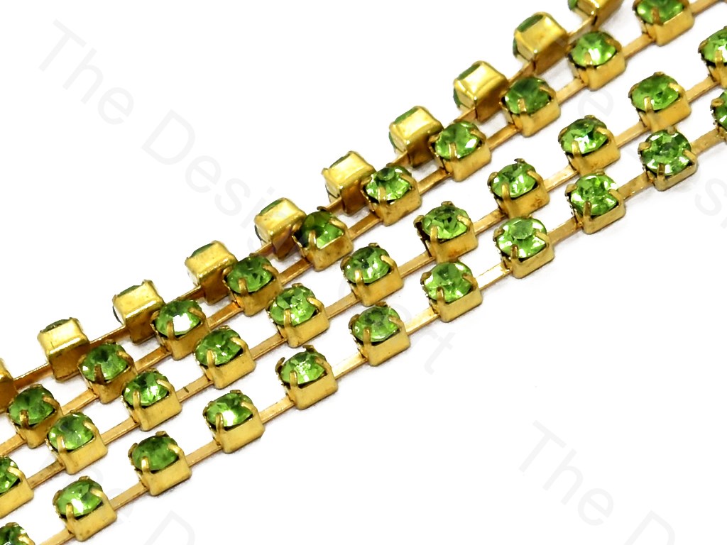 Green / Peridot Golden Cup Chain (395089215522)