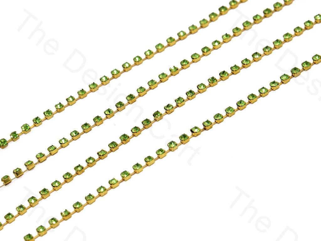Green / Peridot Golden Cup Chain (395089215522)